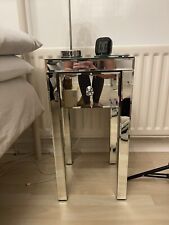 Silver mirrored bedside for sale  BROMSGROVE