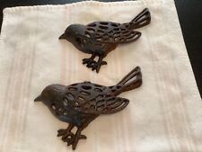 Used, 2 Cast Iron Birds Wall Decor for sale  Shipping to South Africa