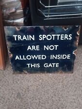 Train spotters enamel for sale  NOTTINGHAM