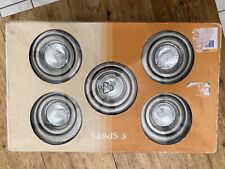 Used, 5 Recessed Downlights  Brushed Chrome GU10 Spot Lights Downlighter Lighting for sale  Shipping to South Africa