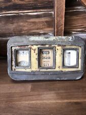 Vintage Stewart Warner 3 Gauge Panel 1920’s Oil Amps Temp Speed, used for sale  Shipping to South Africa