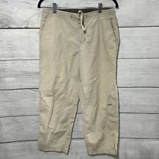 Columbia Sportswear Capri Pants Outdoor Hiking Cargo Drawstring Women's Beige S for sale  Shipping to South Africa