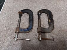 Used, Set Of 2 x 3" 3 Inch 75mm Malleable G-Clamps with Swivel Pad Heavy Duty G Clamp for sale  Shipping to South Africa