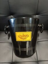 Antigo balde de gelo Veuve Clicquot Ponsardin Francs metal preto feito na Alemanha 5 litros comprar usado  Enviando para Brazil