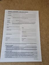 tenancy agreement whsmith for sale  DEESIDE