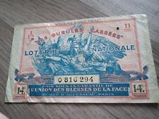 Billet loterie nationale d'occasion  Parthenay