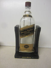 Botella de Whisky Johnnie Walker Black Label de Colección con Soporte de Madera Swing segunda mano  Embacar hacia Argentina