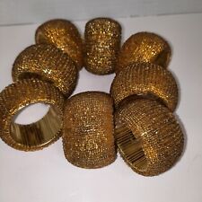 Gold beaded napkin for sale  Shipping to Ireland
