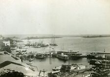 Brazil Corumba Harbour Rio Paraguay Panorama Old Cabinet Card Photo 1900, usado comprar usado  Enviando para Brazil