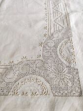 Vintage linen tablecloth for sale  FROME