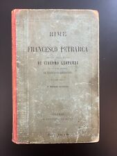 Libro rime francesco usato  Piana Crixia