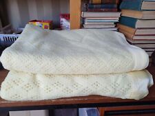 Yellow cellular blankets for sale  PETERBOROUGH