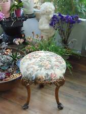 Usado, Banqueta estilo tapeçaria floral inspirada no vintage CAST METAL almofada 16 3/4" t comprar usado  Enviando para Brazil