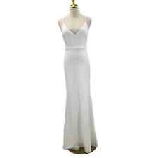 LULU'S SZ S Infinite Glory White Maxi Bridal Mermaid Long Dress NEW B41 *flaw for sale  Shipping to South Africa