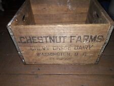 CAJA DE LECHE LÁCTEA CHESTNUT FARMS CHEVY CHASE APROX. 12/53, usado segunda mano  Embacar hacia Argentina