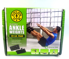 Par Gold's Gym 20 lb (10 lb cada) Pesos ajustáveis no tornozelo para exercícios comprar usado  Enviando para Brazil