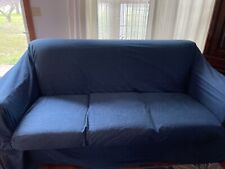 Seater denim sofa for sale  Mulkeytown