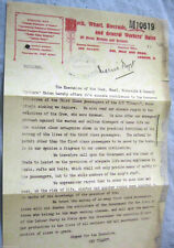 Titanic letter trade for sale  SALFORD