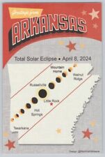 Postcard 2024 Total Solar Eclipse AR Arkansas Path  of Totality NEW for sale  Shipping to South Africa