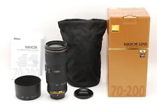 Nikon Af-s Nikkor 70-200mm F/4 G Ed VR Téléphoto Zoom Lentille De Japon E533 d'occasion  Expédié en France
