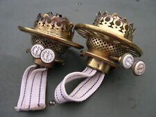 Pair early brass for sale  OSWESTRY