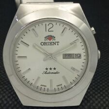 OLD ORIENT AUTOMÁTICO 46941 RELÓGIO MASCULINO JAPONÊS MOSTRADOR PRATA 603-a313835-1 comprar usado  Enviando para Brazil