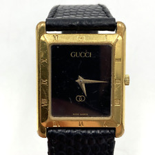 PARA PIEZAS: Reloj vintage para mujer Gucci 1 joya dorado negro segunda mano  Embacar hacia Argentina