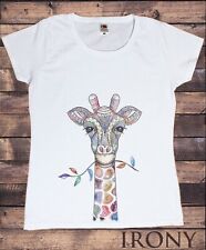 Camiseta feminina de algodão com estampa de animais girafa TS2071, casual/uso diário comprar usado  Enviando para Brazil