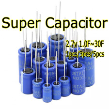Usado, Supercapacitor Farad para alimentação 1/3/5pcs 2.7V 1.0/1.5/2.0/3.3/4.0/5.0/7.0/10~30F comprar usado  Enviando para Brazil
