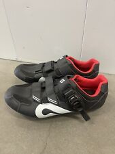 Used, Peloton Spin Bike Cycling ShoesBlack White Red Unisex sz 45 Mens 11 for sale  Shipping to South Africa