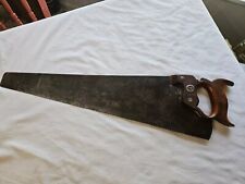  Harvey W Peace Hand Saw 24"Overall  10 TPI Patent July 3 1883.  22.25 In Blade  for sale  Shipping to South Africa