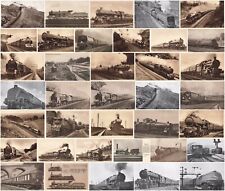 Collection of Locomotive Steam Train Railway Vintage Postcards - Many Available  for sale  Shipping to Canada