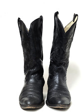 Botas de caubói La Sierra y Carreta couro preto ocidental tamanho 9,5 botas comprar usado  Enviando para Brazil