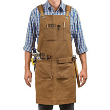 Avental masculino de lona grossa avental carpinteiro eletricista jardim trabalho vestido avental comprar usado  Enviando para Brazil