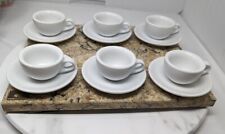 Vintage Nuova Point Cafe ”12 Pcs Set Espresso Cup & Saucer Italy set of pairs, used for sale  Shipping to South Africa