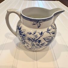 Clifton China Laura Ashley Spode 24oz Jug Pitcher Vase (Retired) Blue & White , used for sale  Shipping to South Africa
