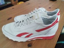 Reebok Men's Size 9 Trainers. White And Red. Good Used Condition for sale  Shipping to South Africa