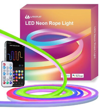 Govee RGBIC luz de corda de néon 16,4 pés luzes de tira LED sincronização de música faça você mesmo design Alexa comprar usado  Enviando para Brazil