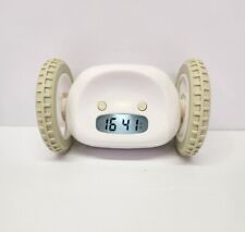 Clocky Alarm Clock On Wheels White Tested & Works for sale  Shipping to South Africa