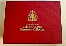 LOT of 10 Danbury Mint Gold Plated Christmas Ornaments for 1985 w/ Box for sale  Federal Way