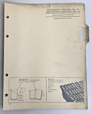 1953 John Deere #72 Forragem e #74 Colheitadeiras de Ensilagem Catálogo de Peças PC-236 comprar usado  Enviando para Brazil
