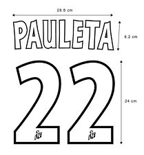 Flocage PAULETA n°22 Bordeaux  patch shirt  maillot Portugal LNF PSG Paris d'occasion  Salbris
