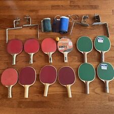 2 redes de nailon vintage completas juego de ping pong con 2 soportes 1 bolas, 12 paletas dormitorio segunda mano  Embacar hacia Argentina