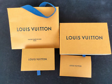 Cajas deslizantes vacías doradas y azules (2) Louis Vuitton con bolsa y sobre recibo (4 piezas) segunda mano  Embacar hacia Argentina