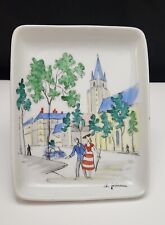 Prato de porcelana alemão bávaro pintado à mão; gráfico de St. Germain, cena querida! comprar usado  Enviando para Brazil