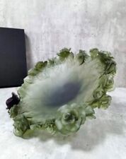 Crystal fruit bowl Daum France Pate de Verre Rose for sale  Shipping to South Africa