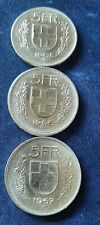 5 franchi svizzeri argento 1967 usato  Alpignano