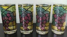 stained vintage grapes glass for sale  Tampa
