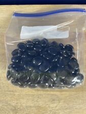Glass Pebbles Weddings Home Garden Craft Aquarium Memorial - Bag Full Of Black, used for sale  Shipping to South Africa
