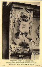 Scultura busto arte cartolina fantasia cartolina del 1910 angelo in Pietra Serena usato  Spedire a Italy